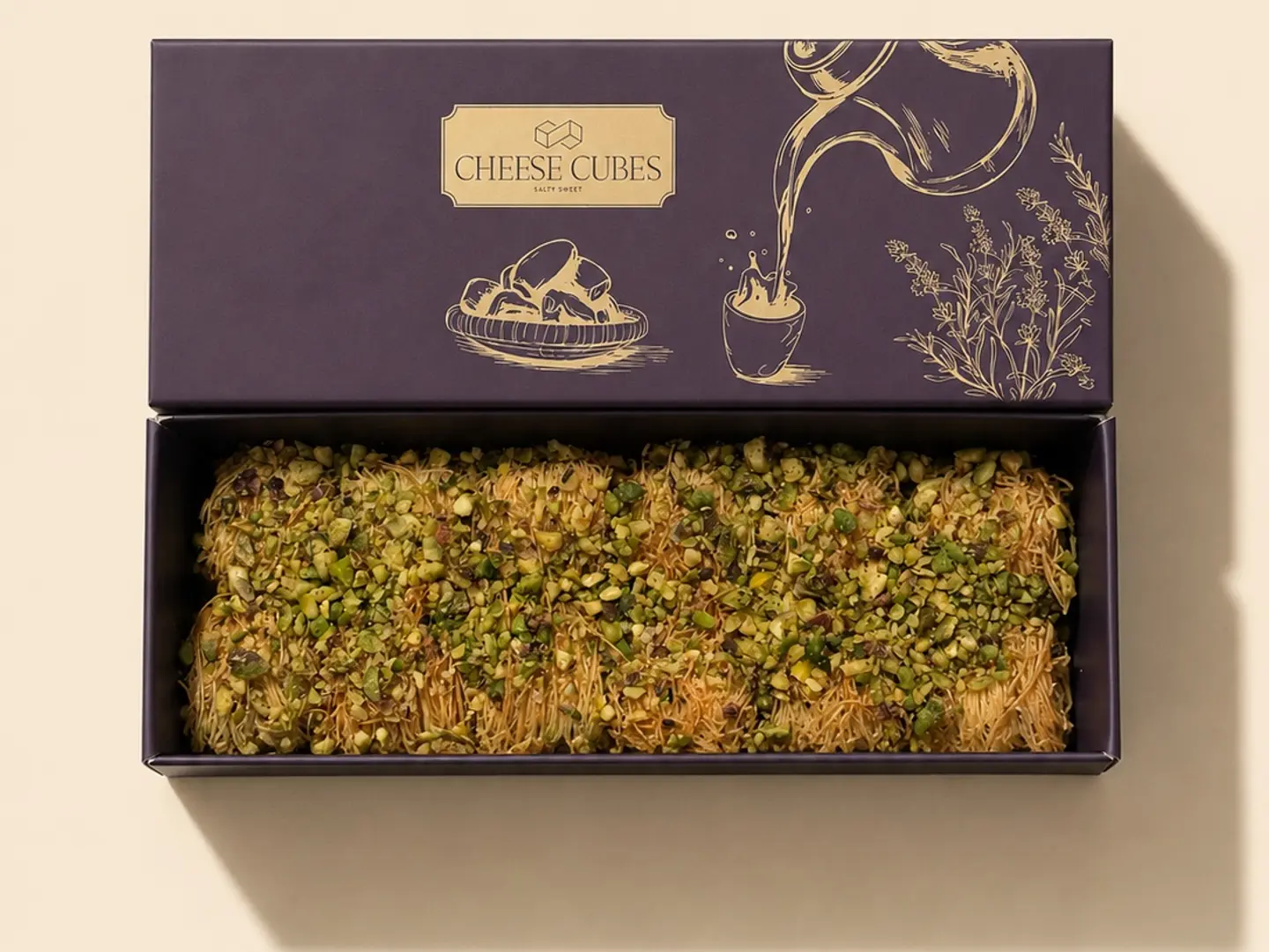 Mini Box Kunafa Cubes