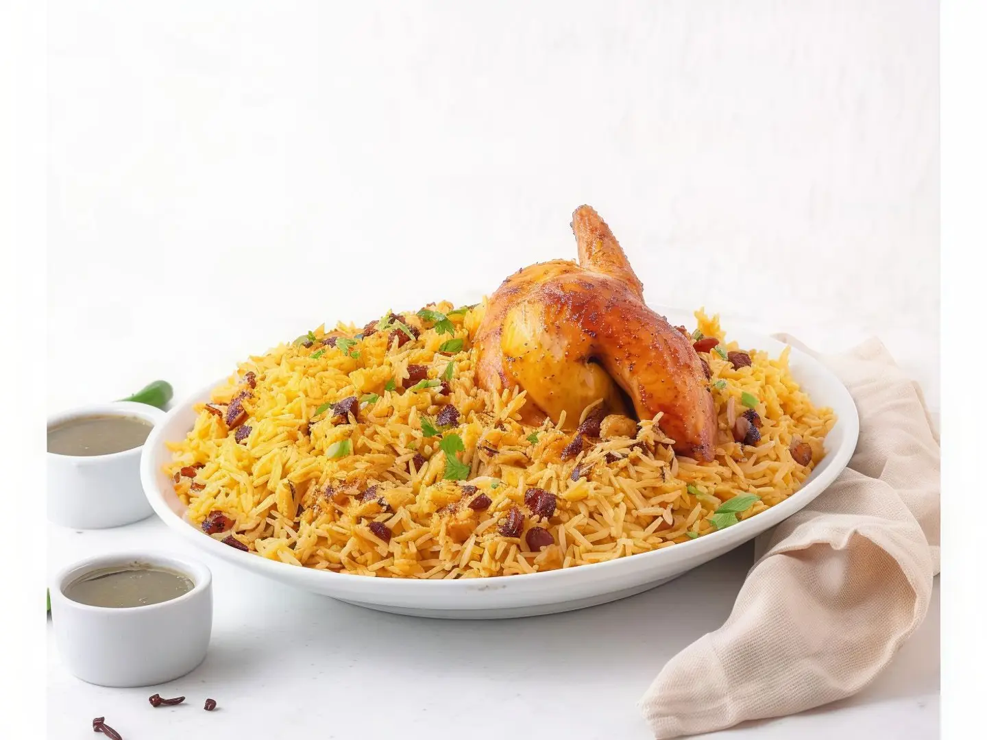 Grilled Chicken With Rice, Plus Free Plain Rice