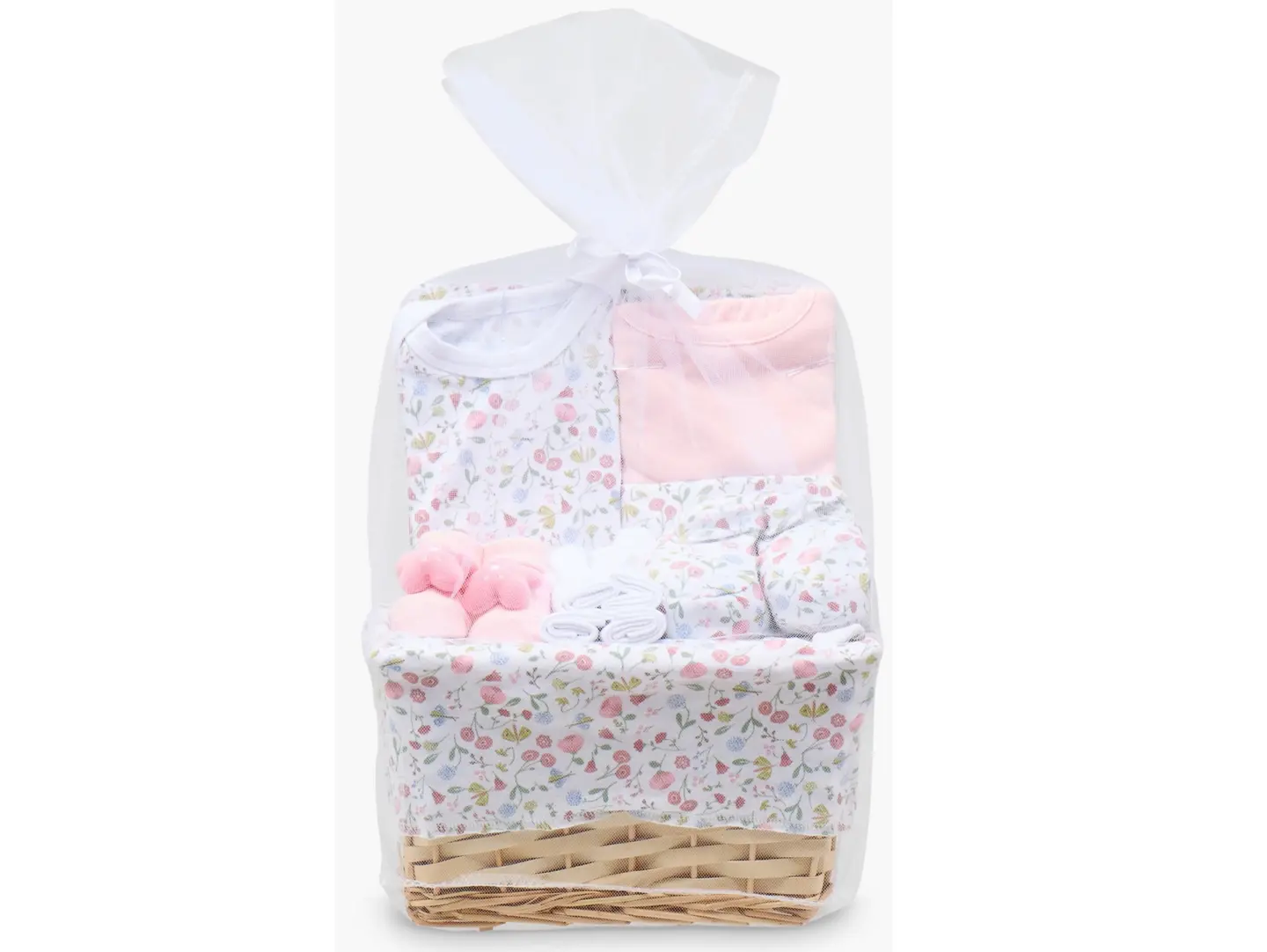 Baby Basket In Apricot Color