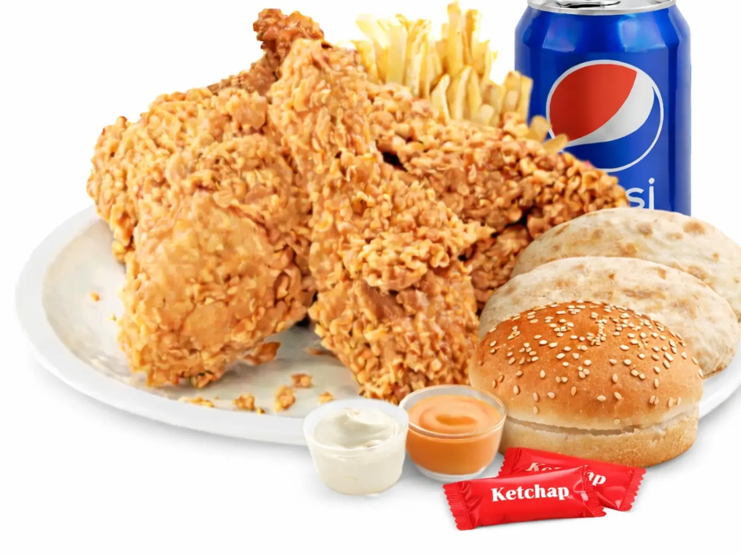 Chicken Broast With Softdrink