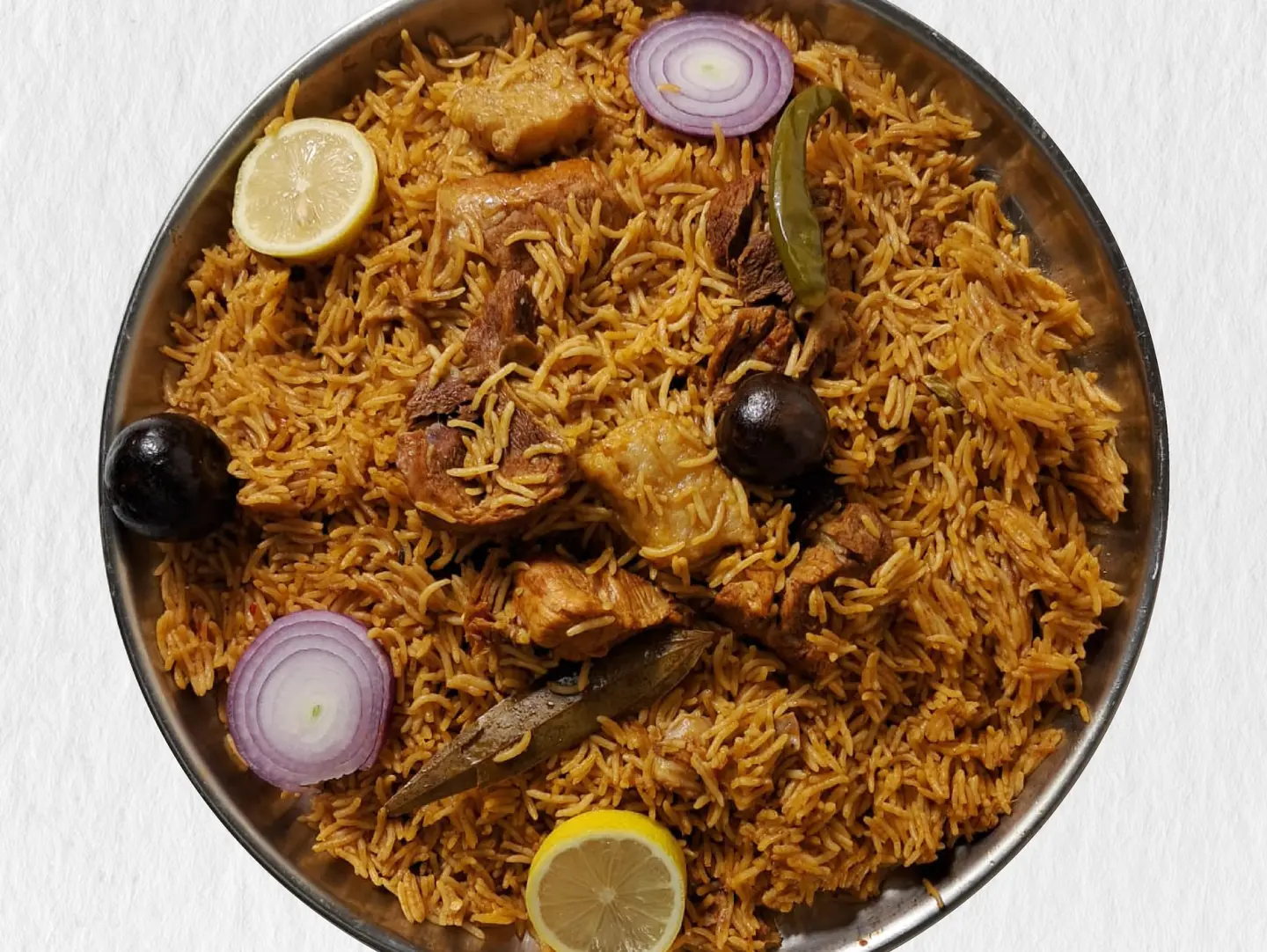 نفر حاشي بلدي مضغوط مع رز بسمتي