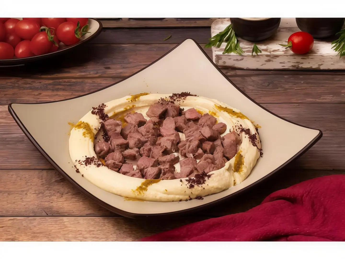 حمص باللحمة