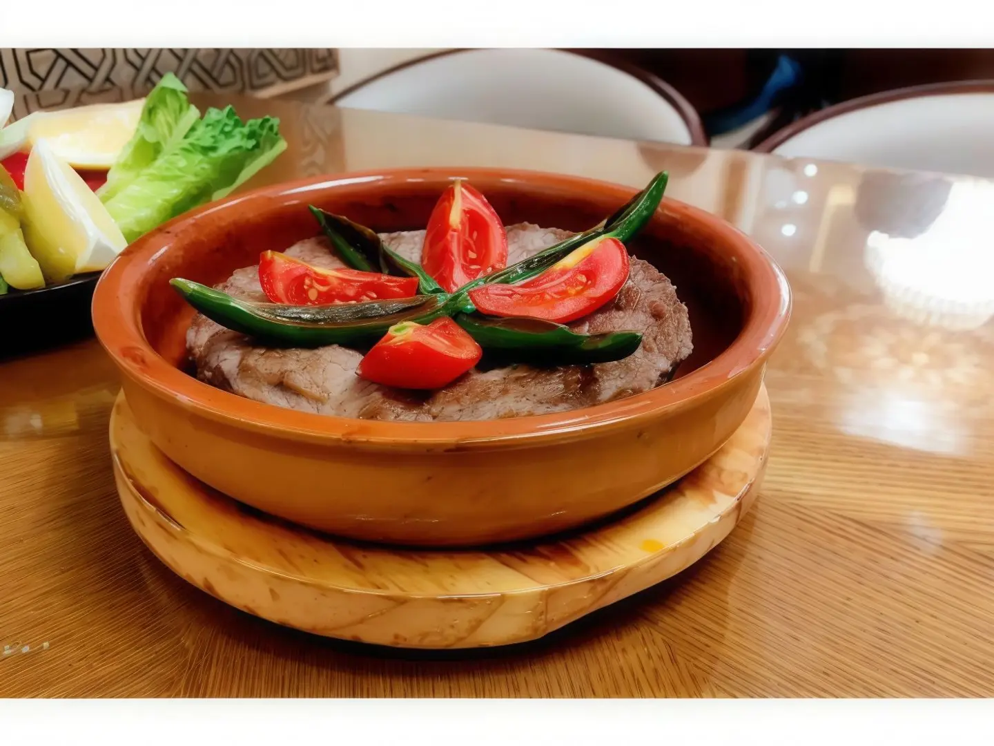 لحمة بالصحن