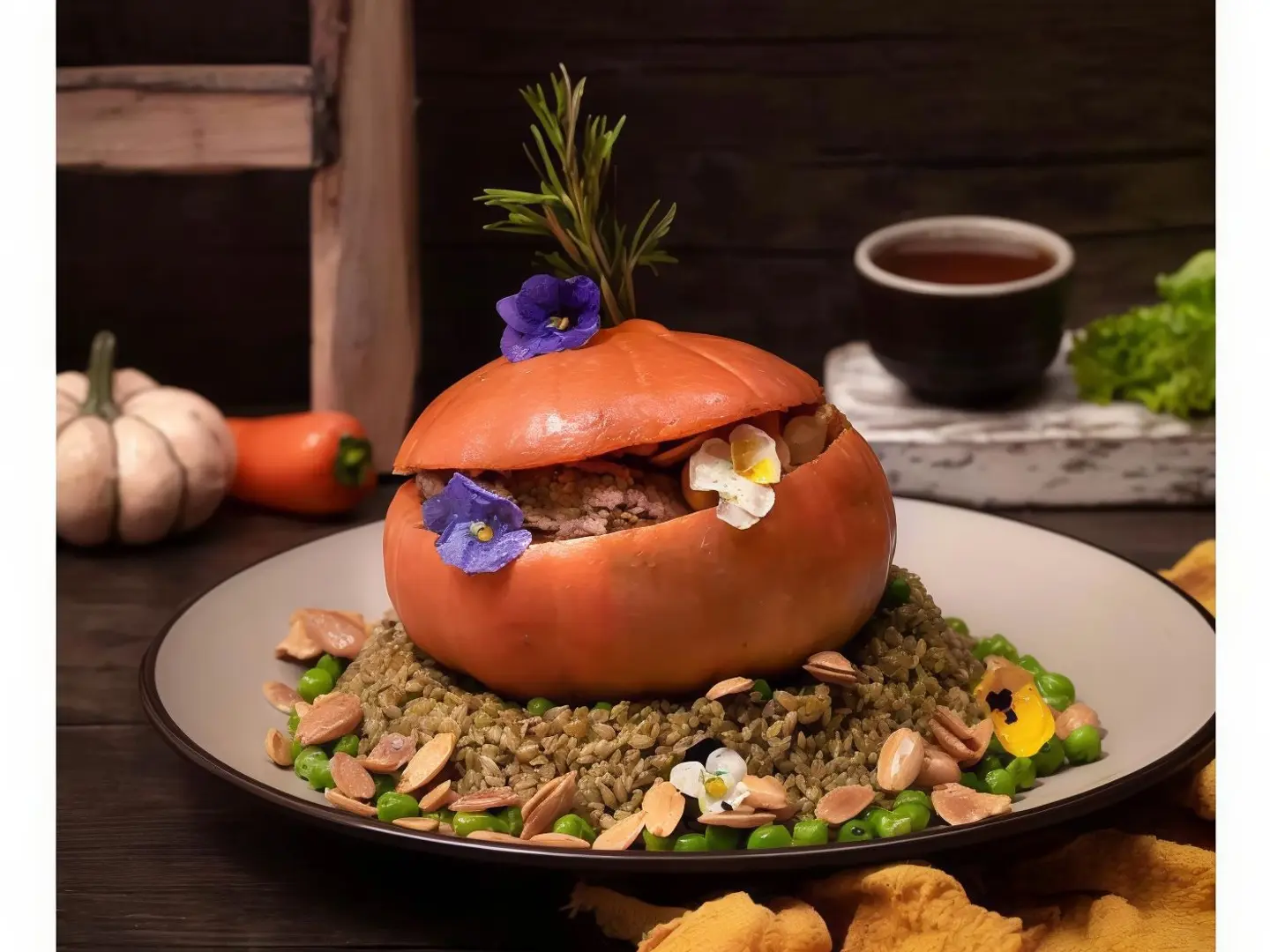 قرع عسلية فريكة بالموزات