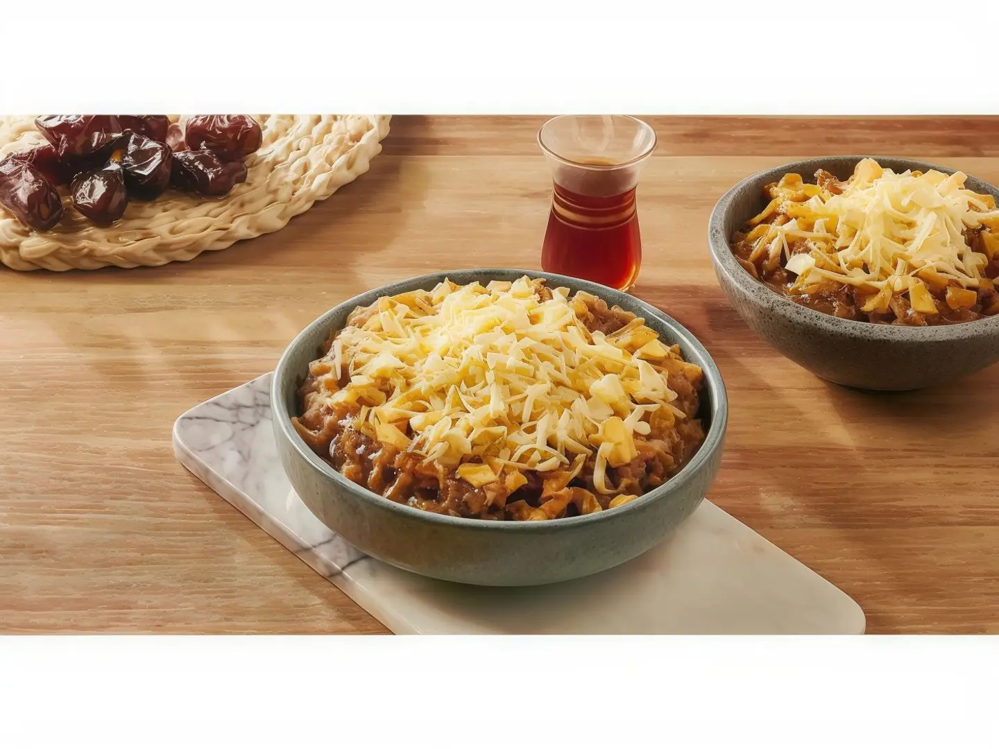 معصوب قشطة تمر وجبنة