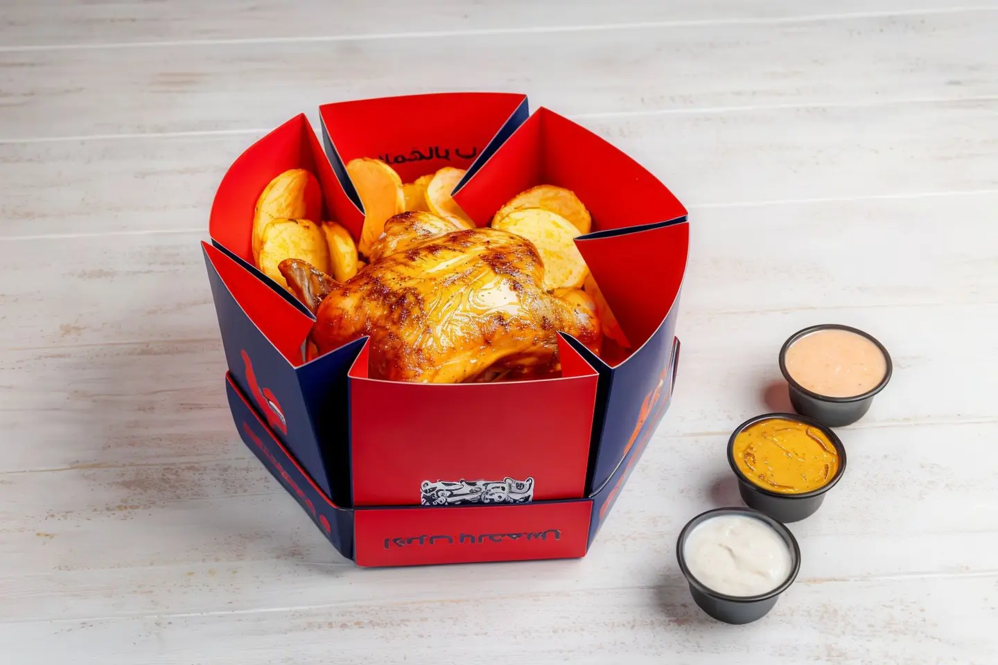 Whole Grilled Chicken With Fries