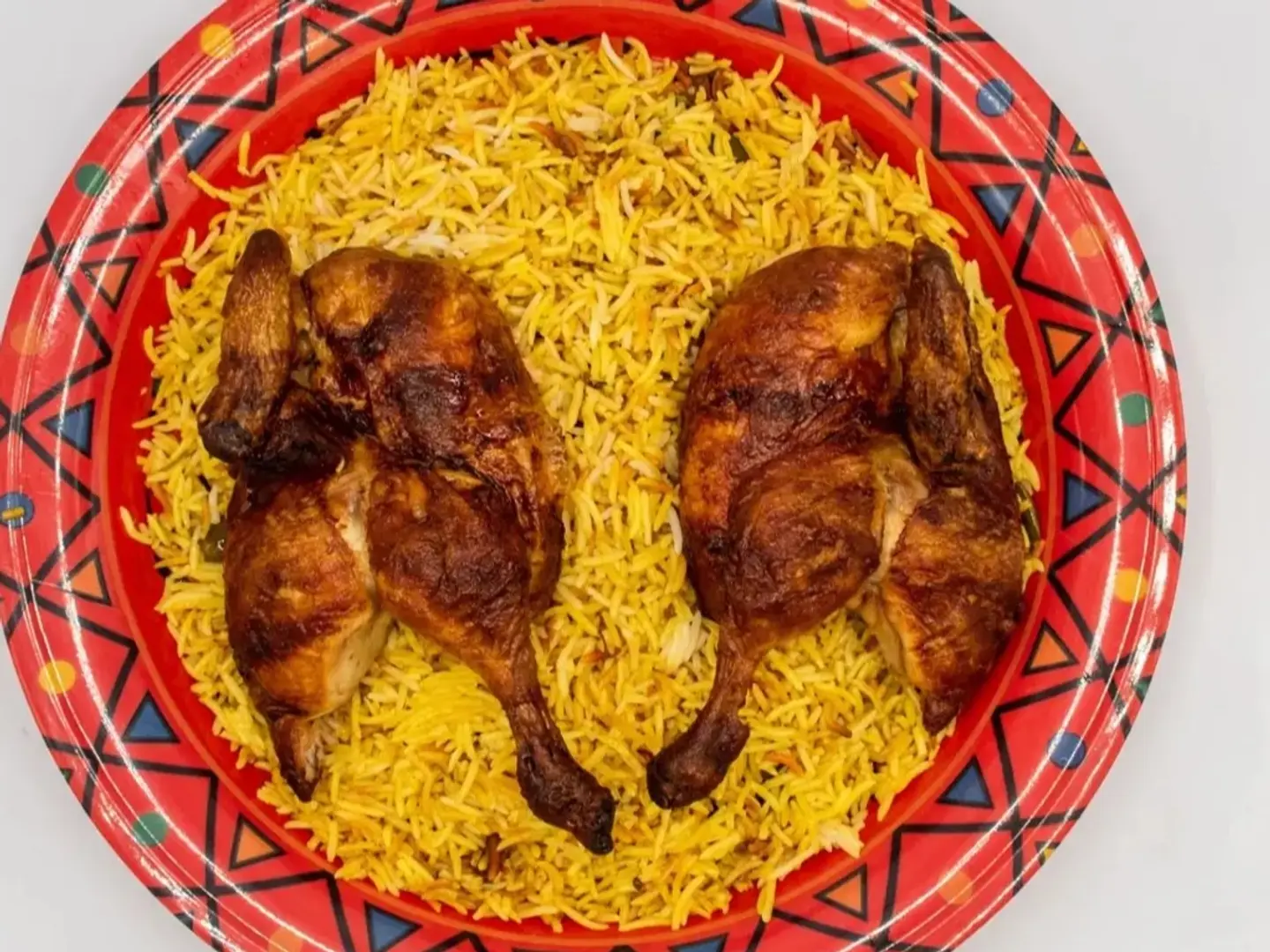 Quarter Grilled Chicken With Bukhari Rice