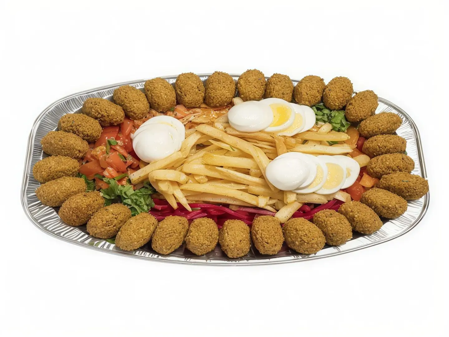 صحن فلافل مشكل