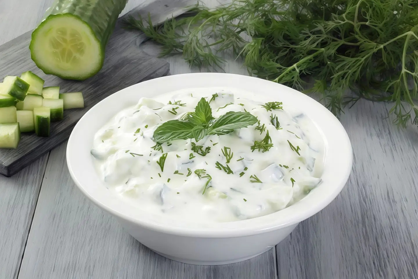 Cucumber With Soft Tahini