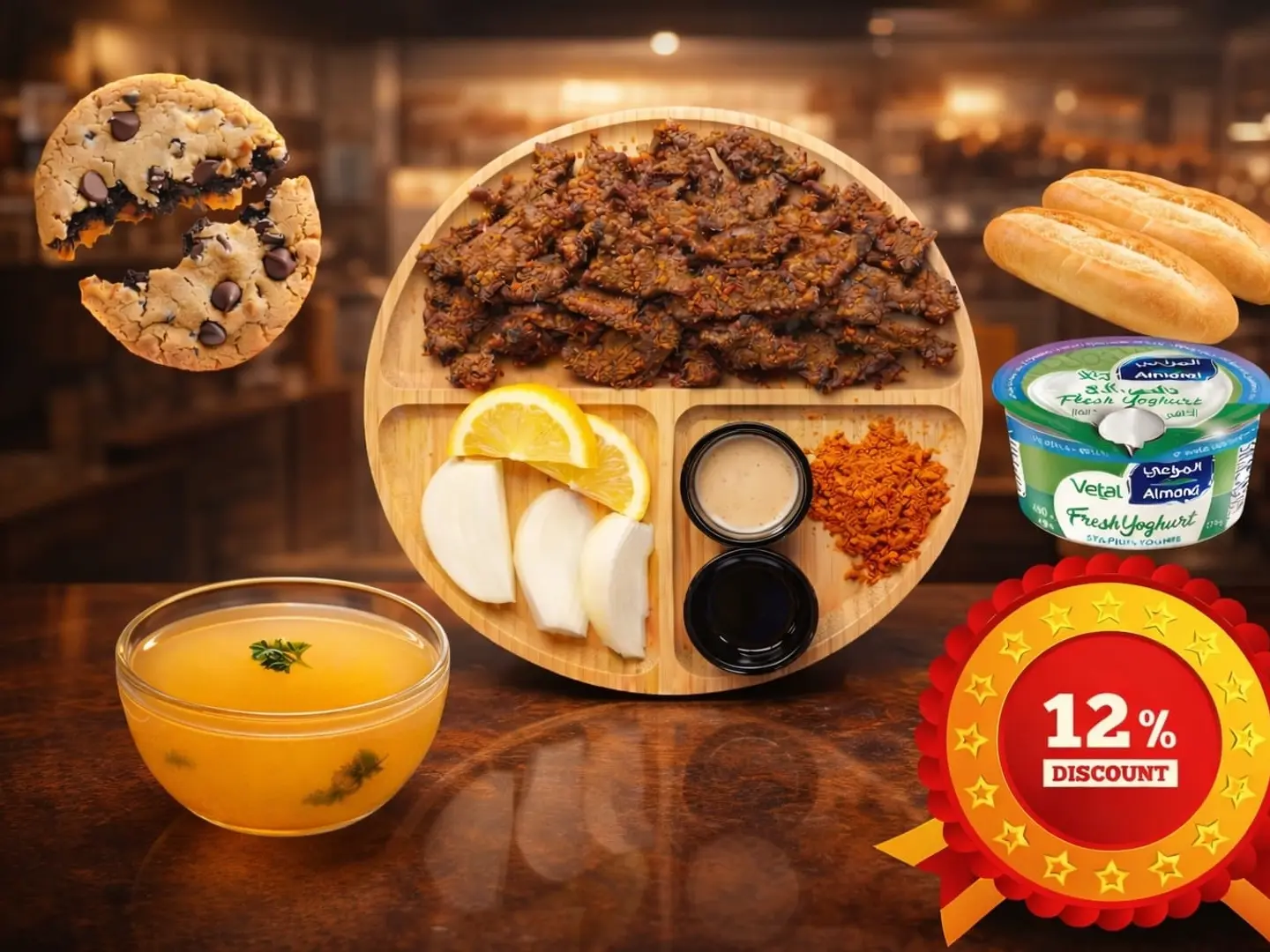 وجبة إفطار لحم