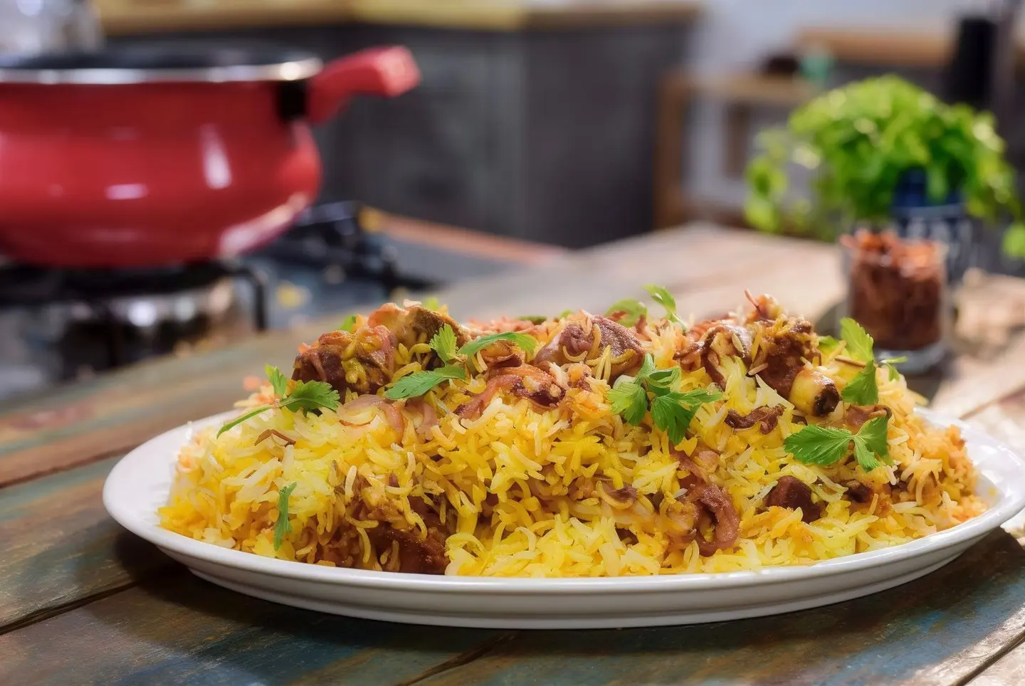 برياني لحم ضأن زعفراني