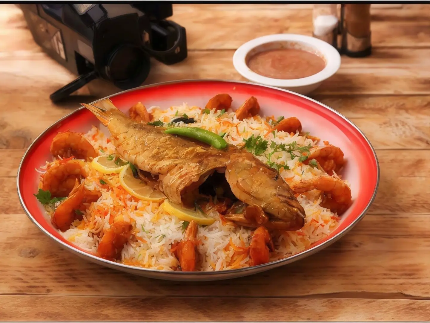 Fried Shrimp And Vermicelli Meal