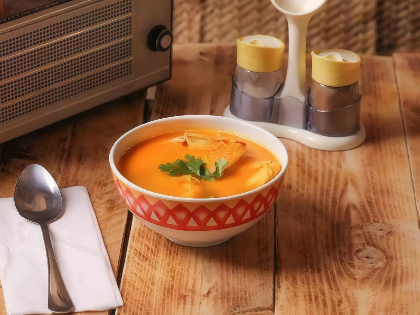 Seafood Soup Tam Ym With Shrimp