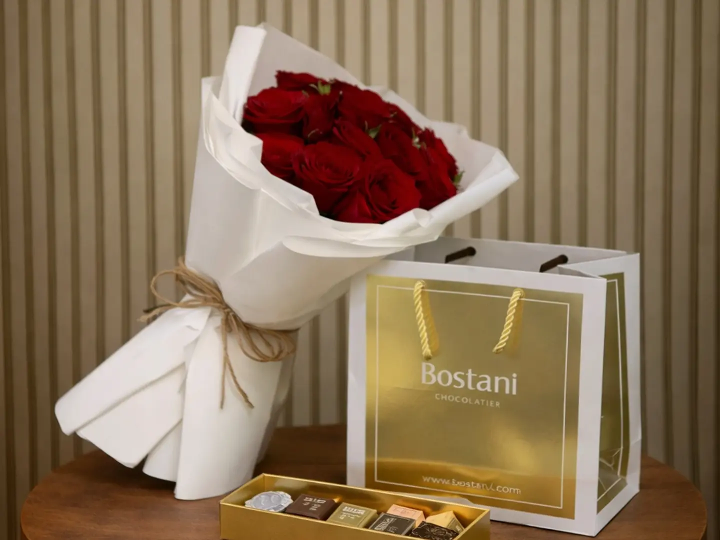 تنسيق ورد مع شوكلاتة بستاني 24