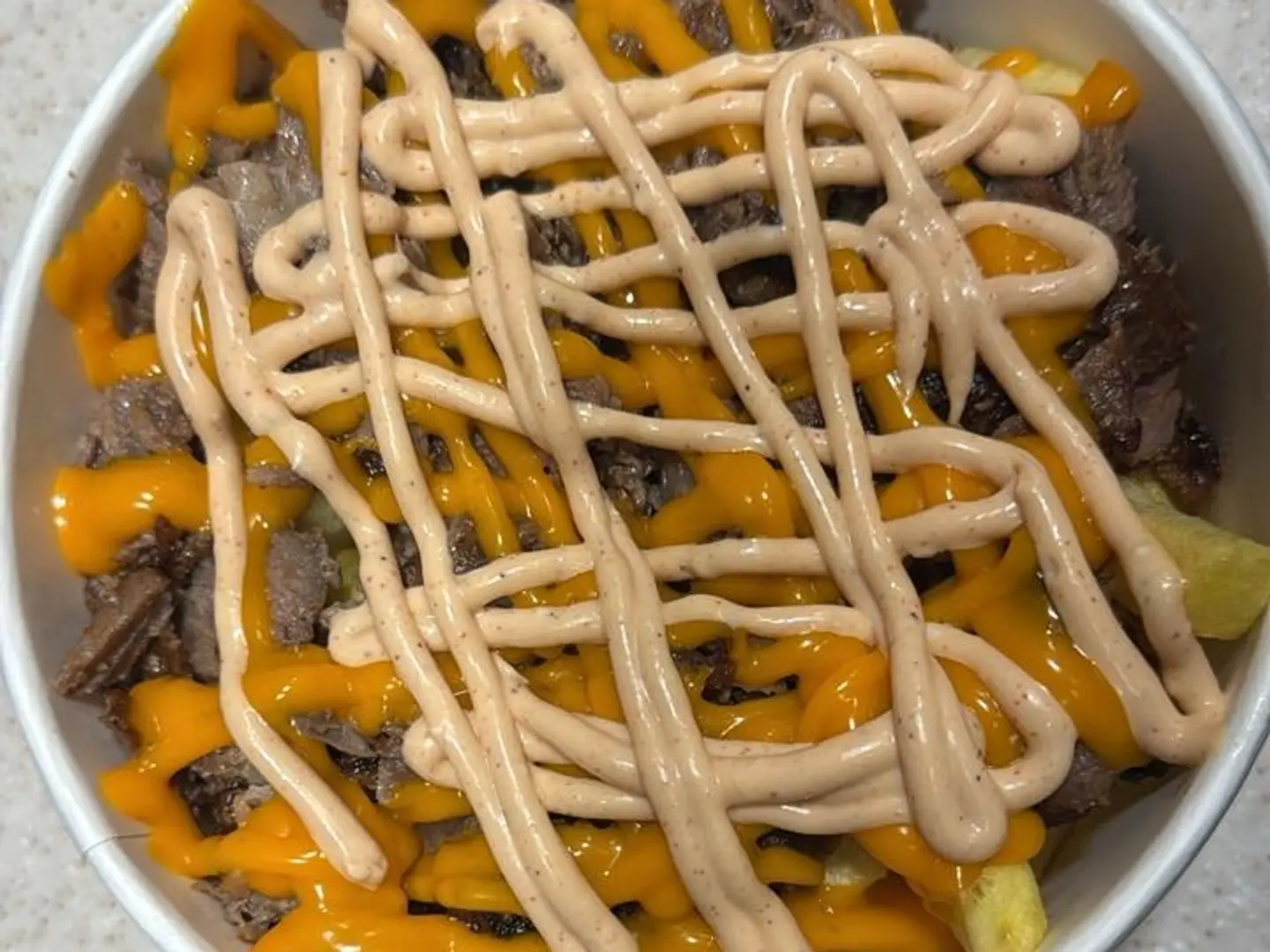 فرايز شاورما لحم