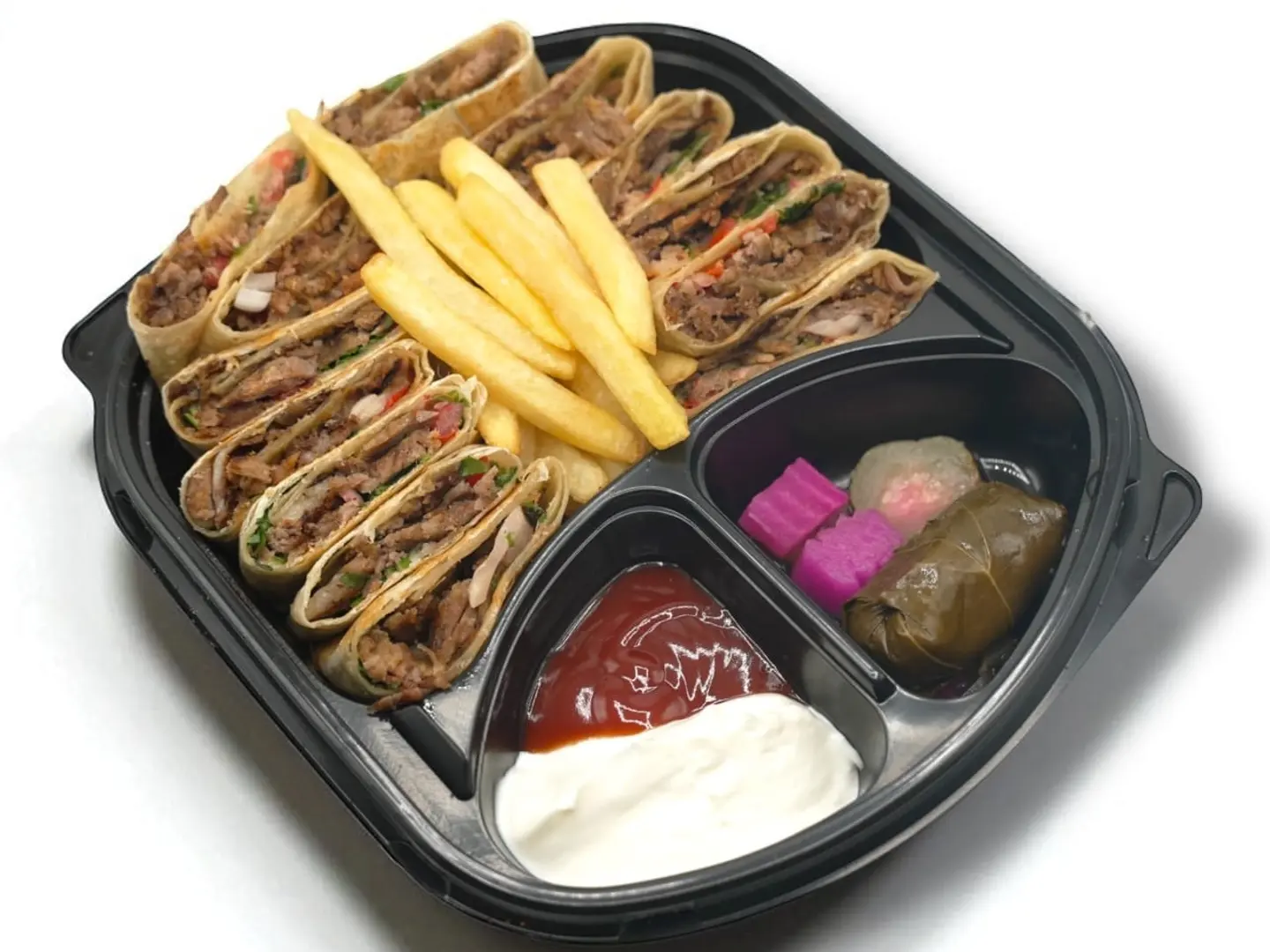 صحن شاو ما لحم تريبل