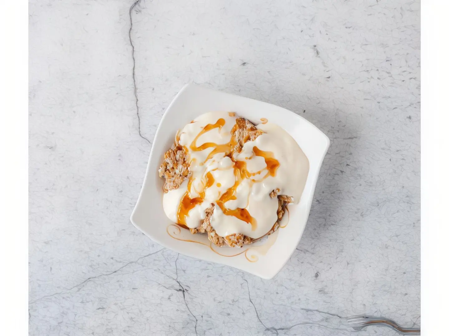 معصوب قشطة بالعسل