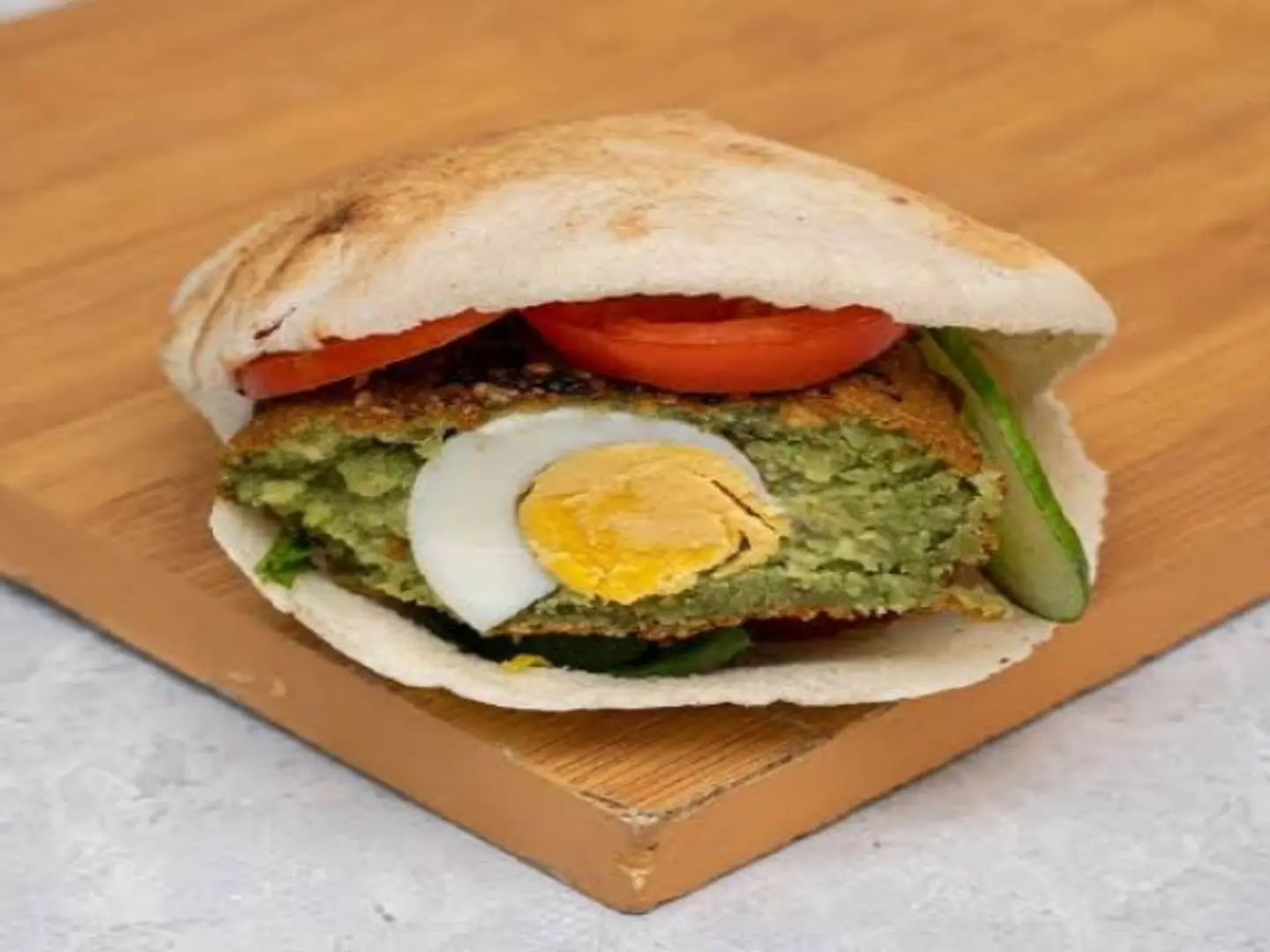 Egg Falafel Sandwich