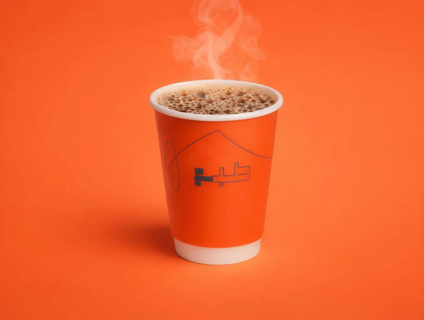 قهوه اليوم حار صغير