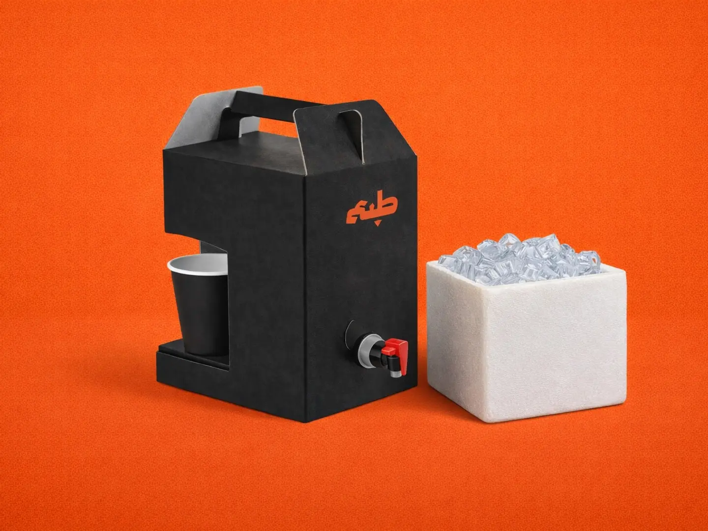 بوكس قهوه بارد كبير ٢ لتر