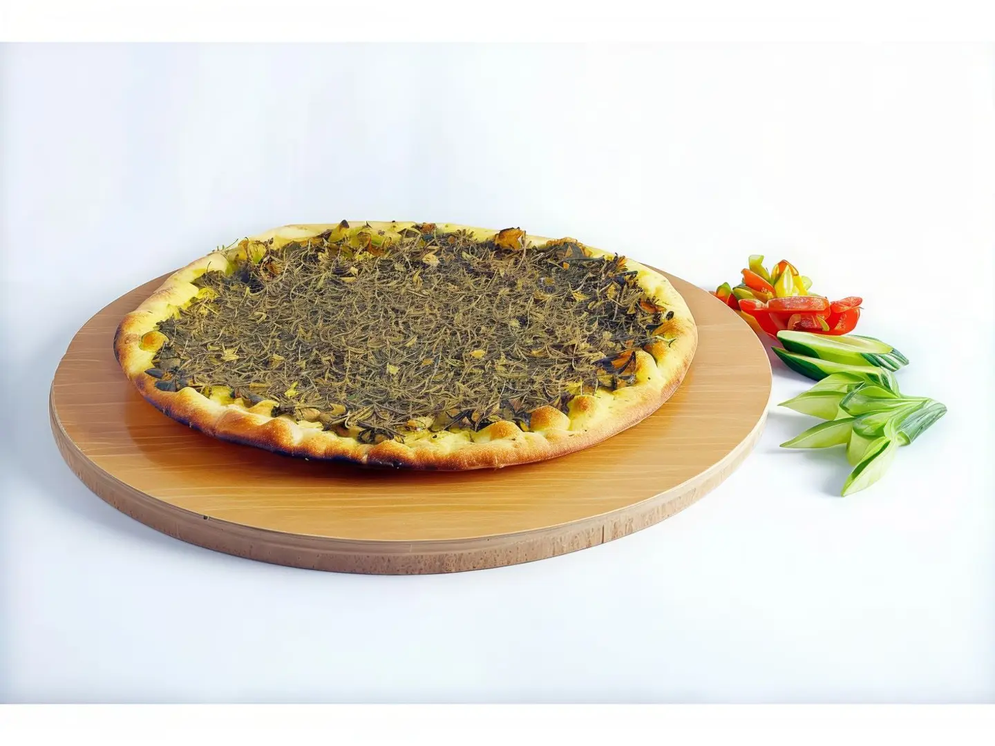 بيتزا زعتر ساده