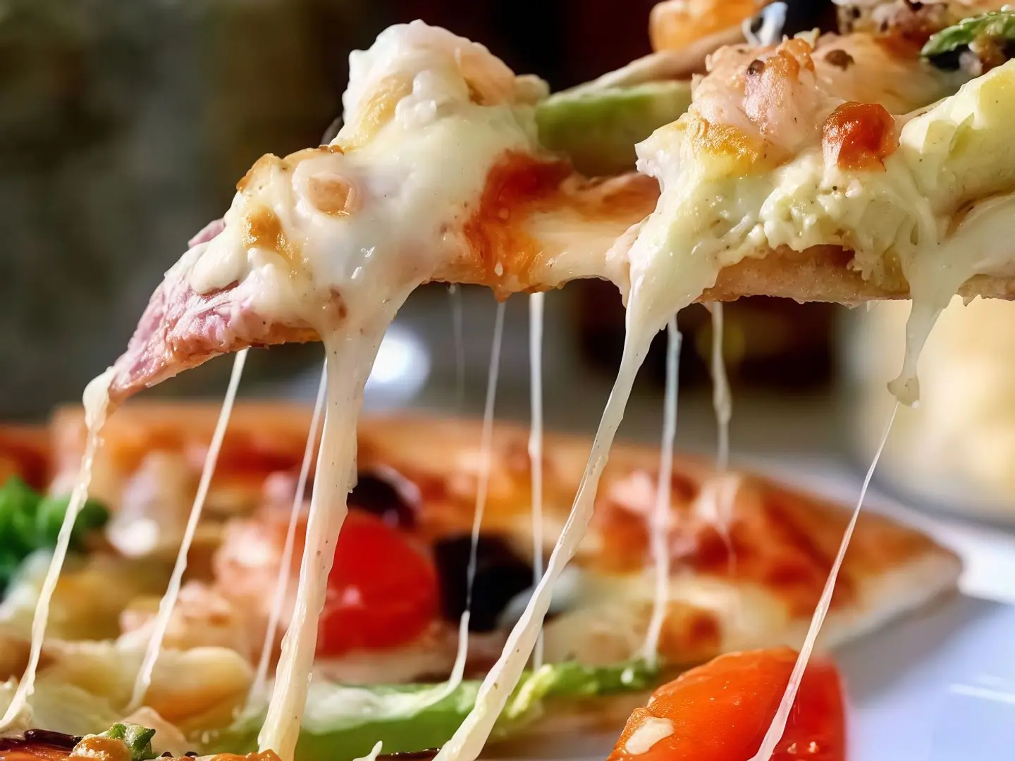 بيتزا خضار كبير