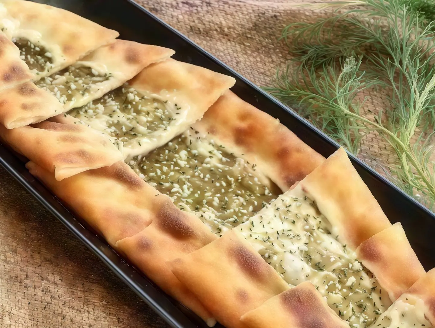 فطيره لبنه بالزعتر