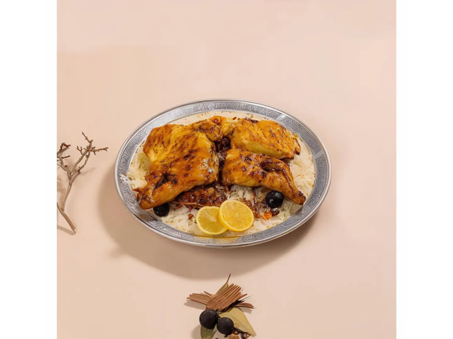Half Grilled Chicken