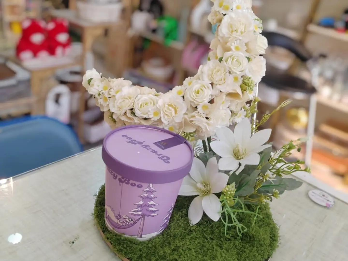 Chocolate And Artificial Flowers