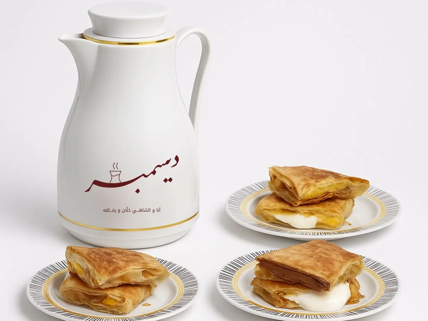 ترمس كرك مع ثلاثة أنواع جباتي