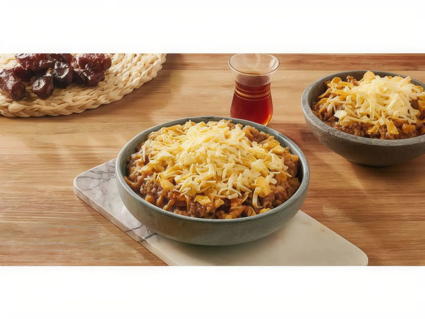 Mgalgal Meat With Cheddar Cheese