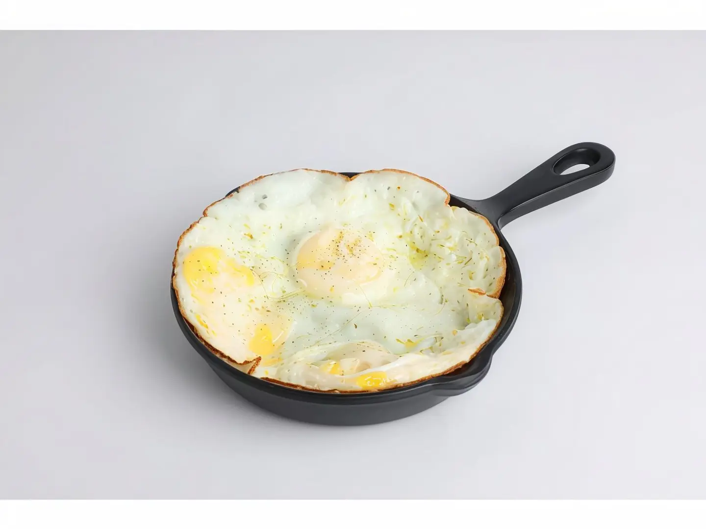 Sunny Side Up Eggs With Cheddar Cheese
