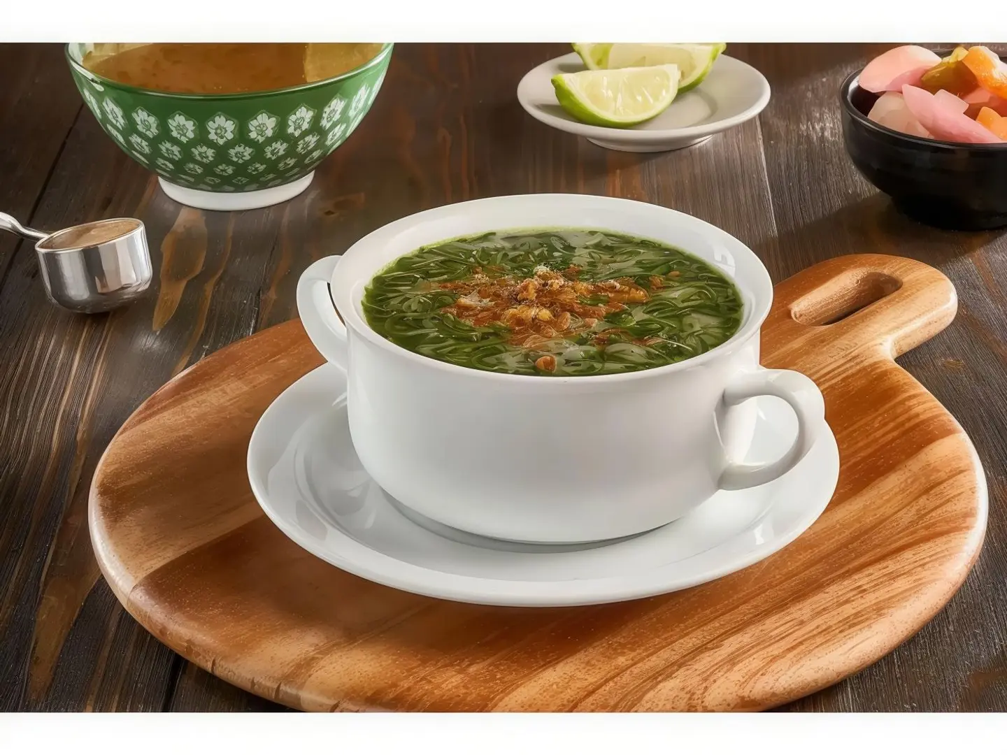 ملوخية مع بامية