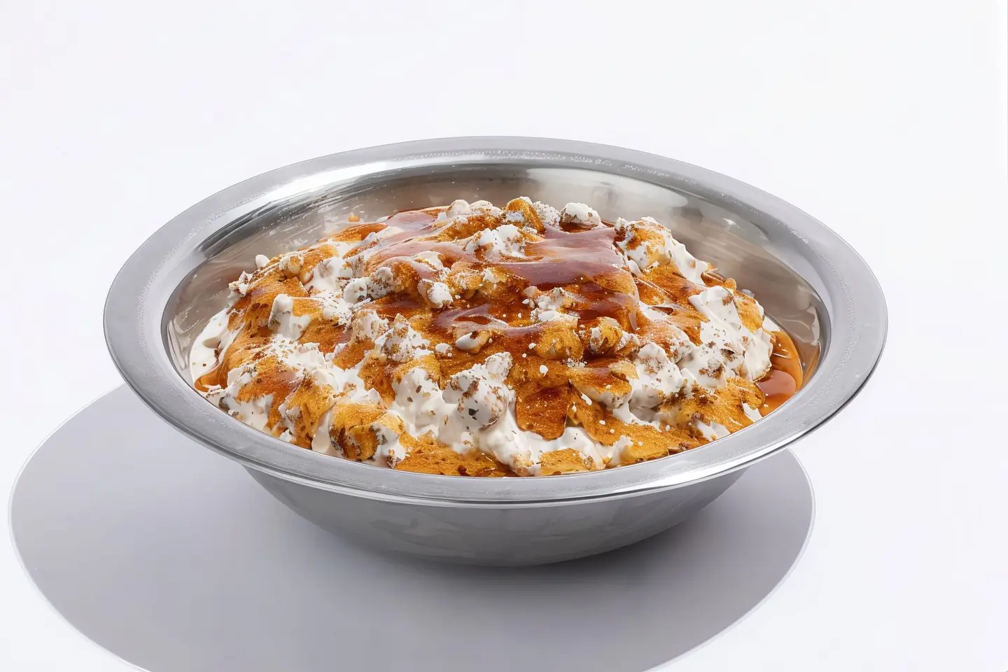 Fatteh With Cream And Honey