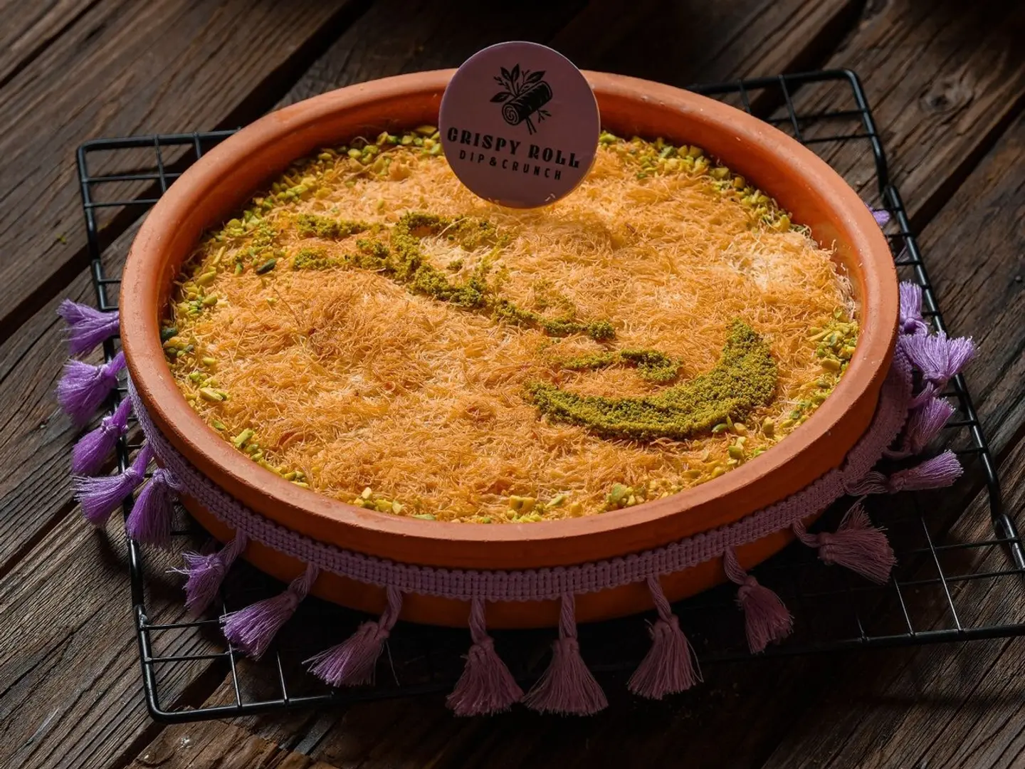 Kunafa With Cream And Cheese - Medium