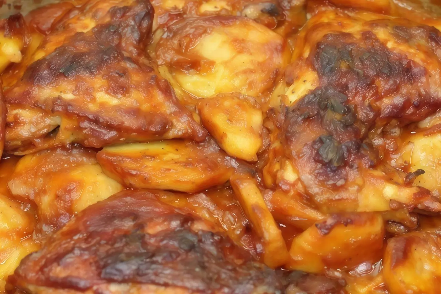 طاجن بطاطس دجاج