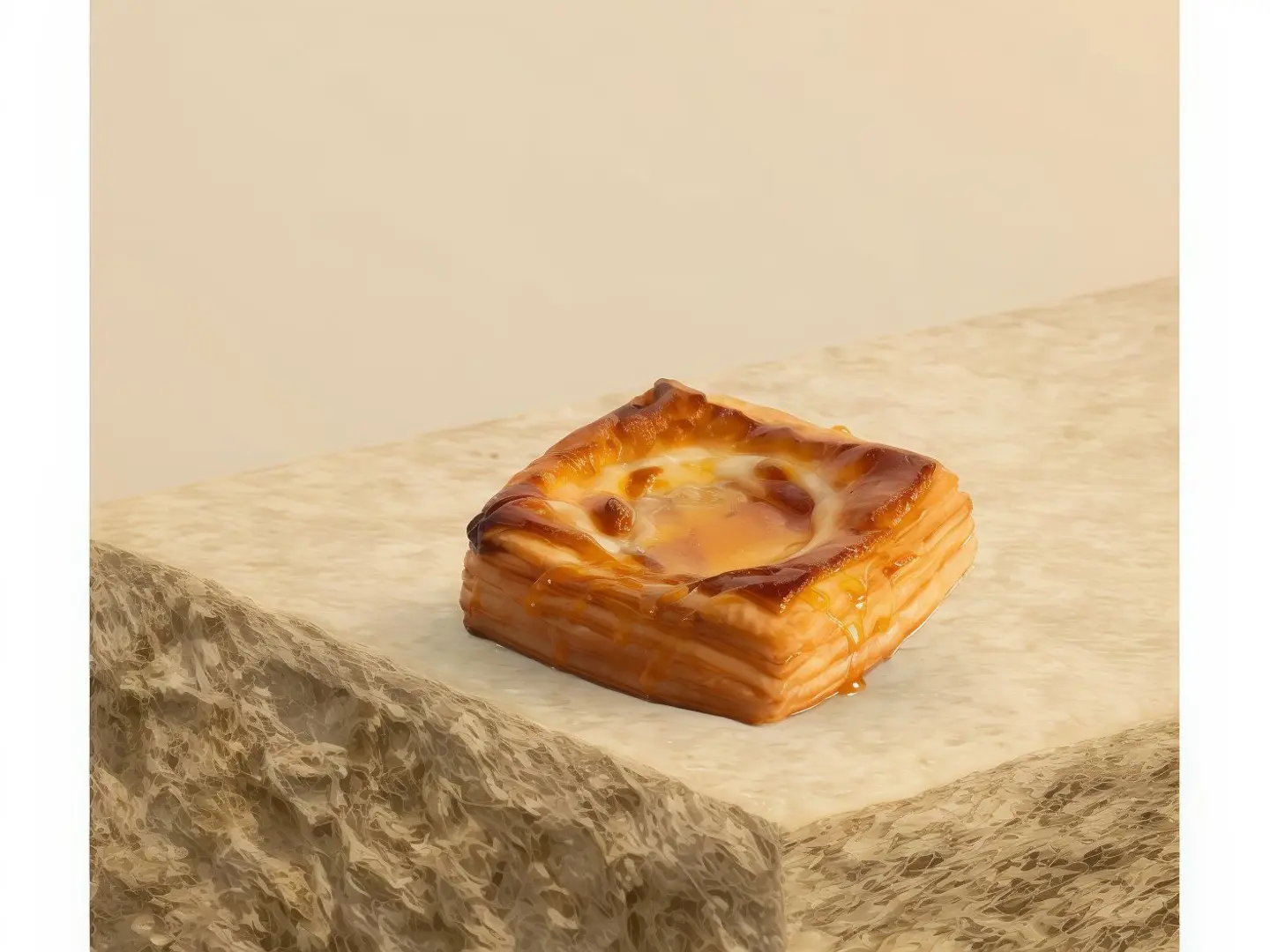 Cheese And Honey Danish