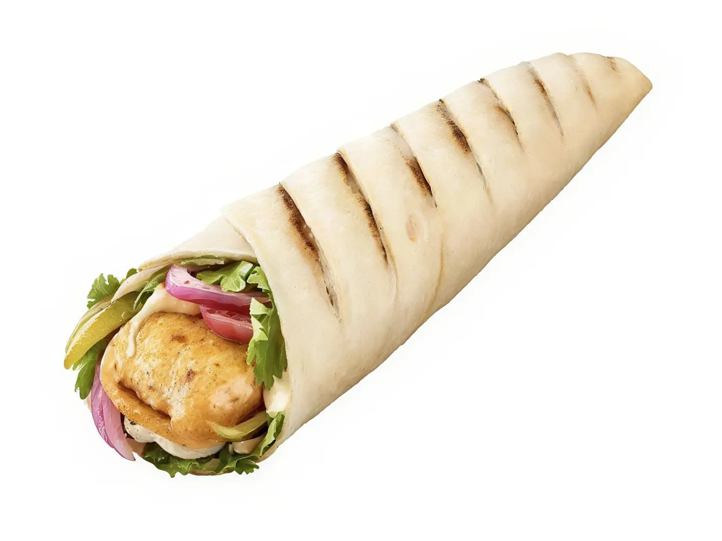 Chicken Kebab Sandwich With Cheese