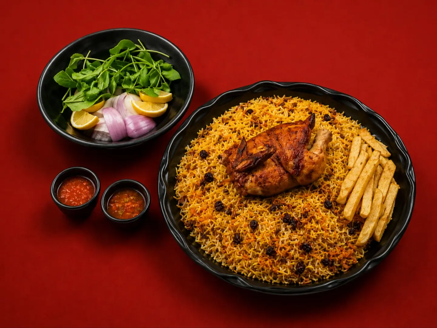 نص حبة شواية مع أرز