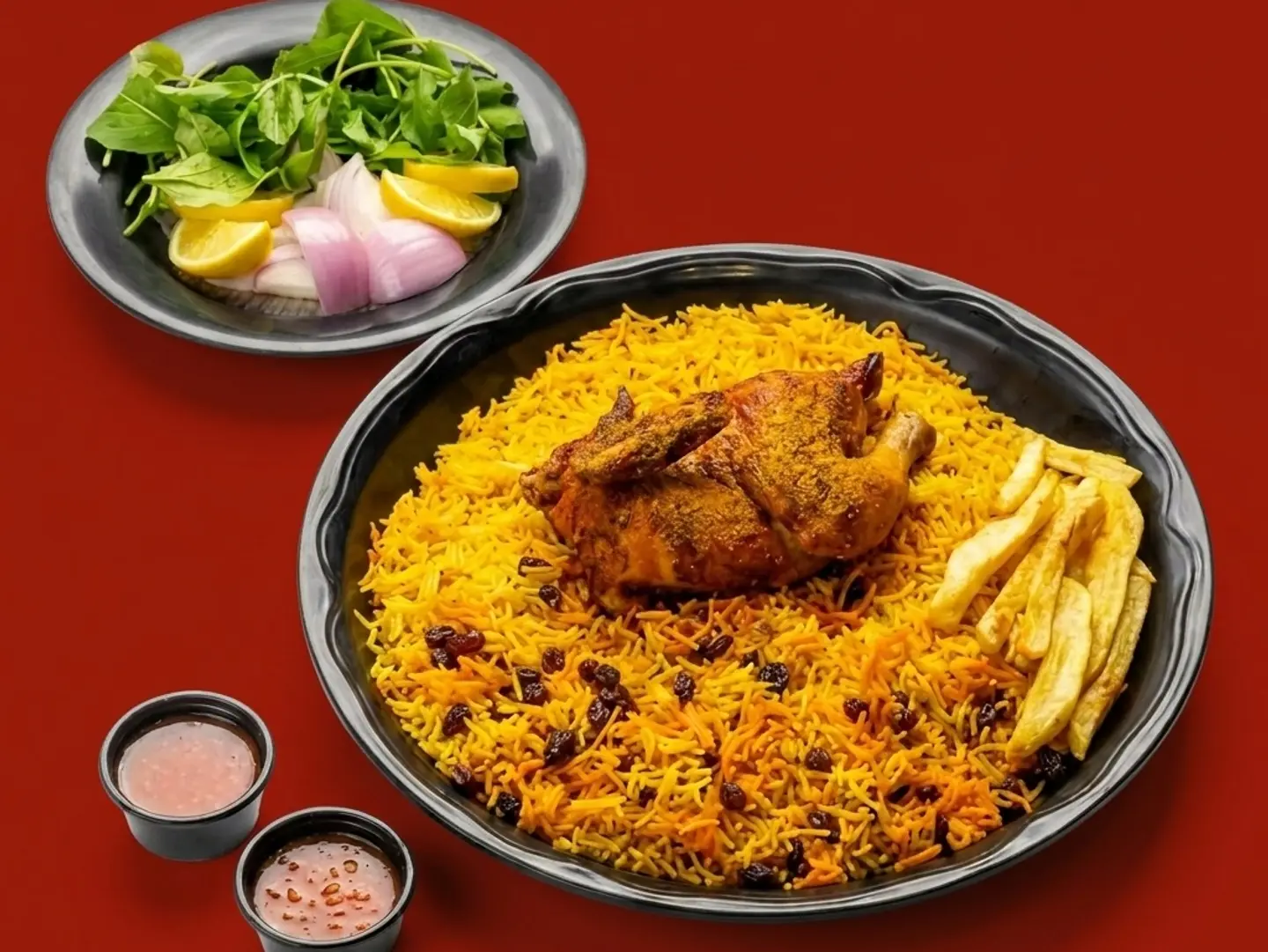 نصف حبة مبهر مع الرز