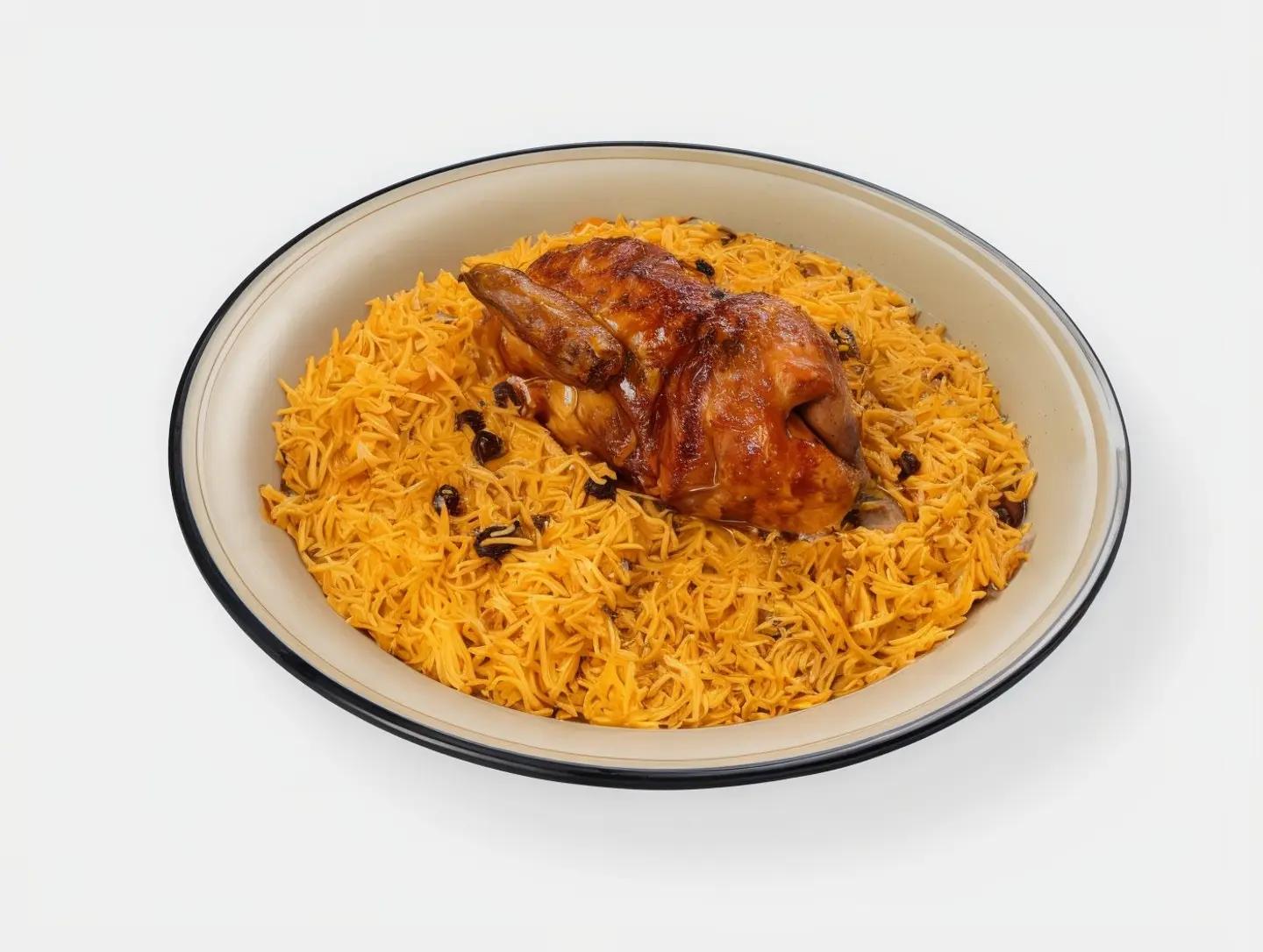 دجاج شواية مع رز - ربع دجاج شواية مع رز