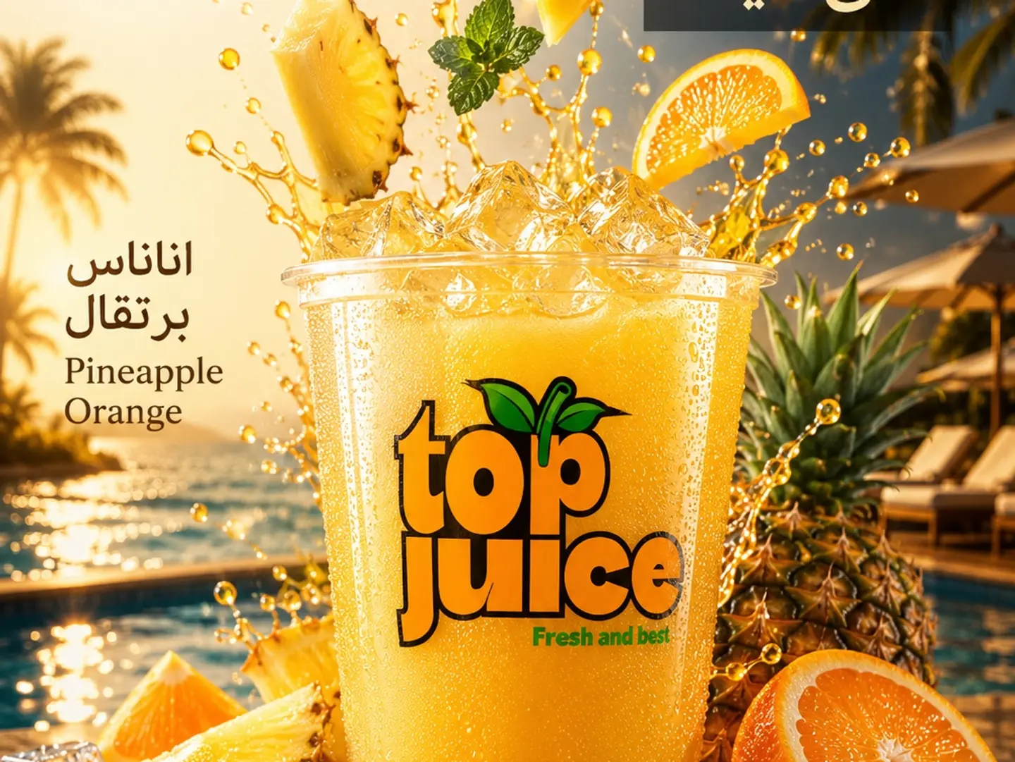 أناناس برتقال - وسط