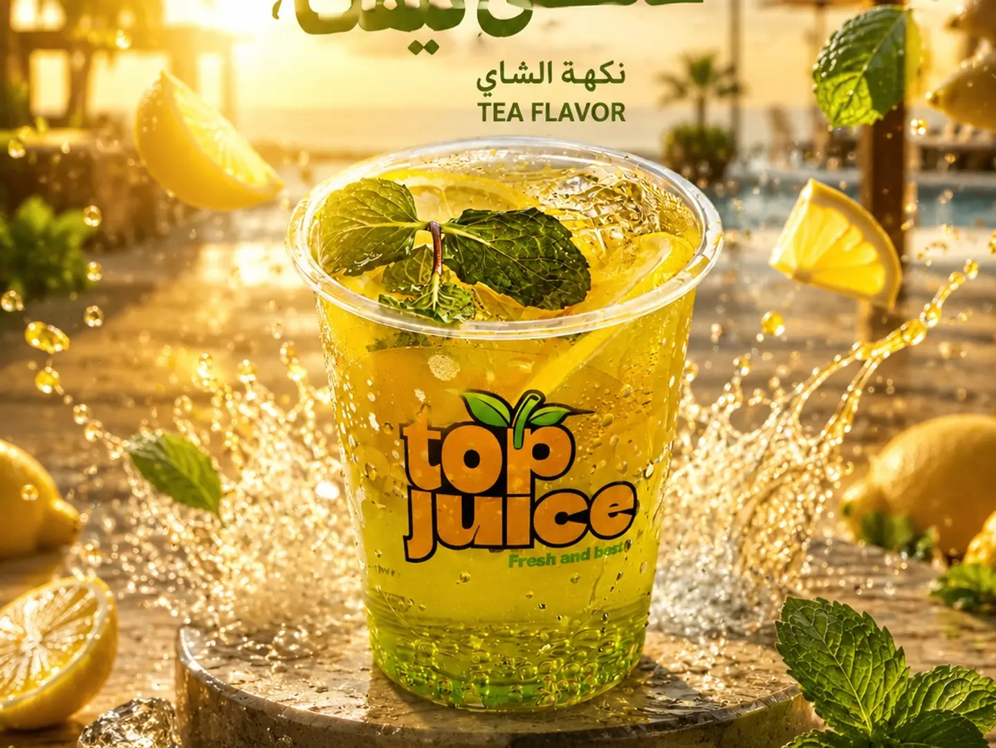 نكهة الشاي - وسط