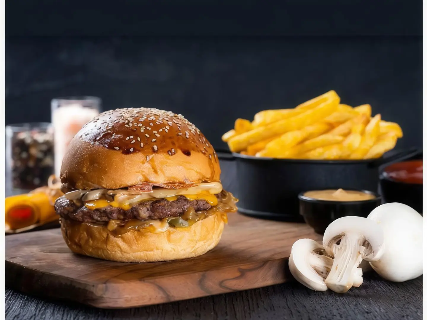 برجر الدار المشوي