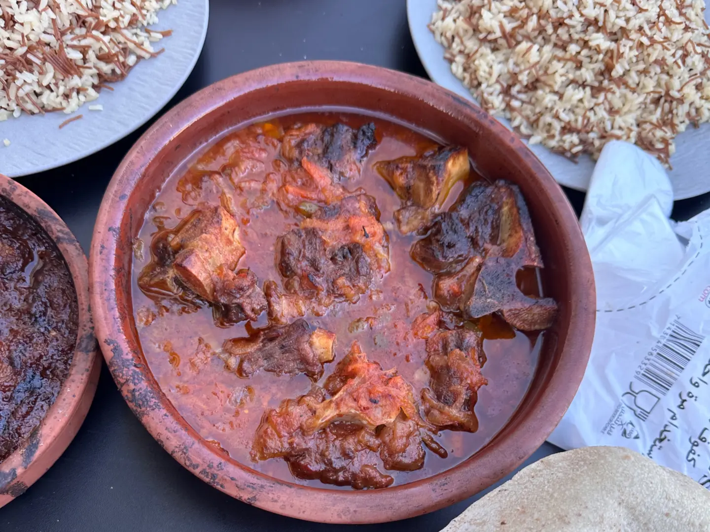 طاجن بامية لحم بلدي