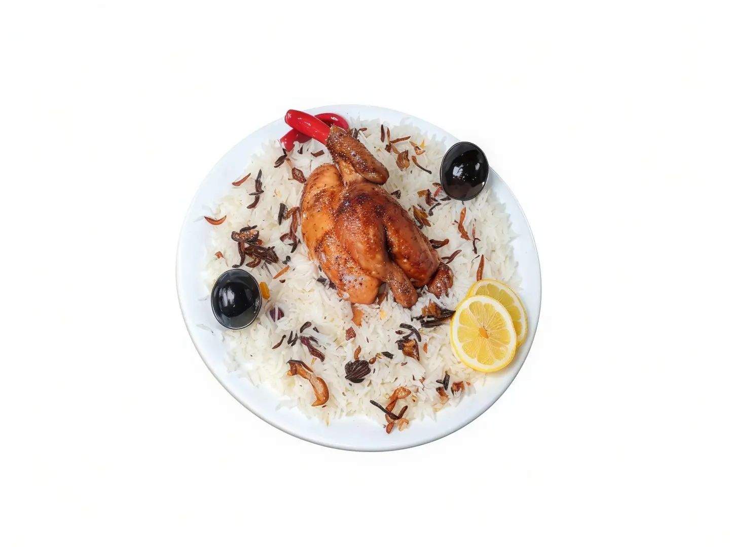 ربع مسلوق مع الرز