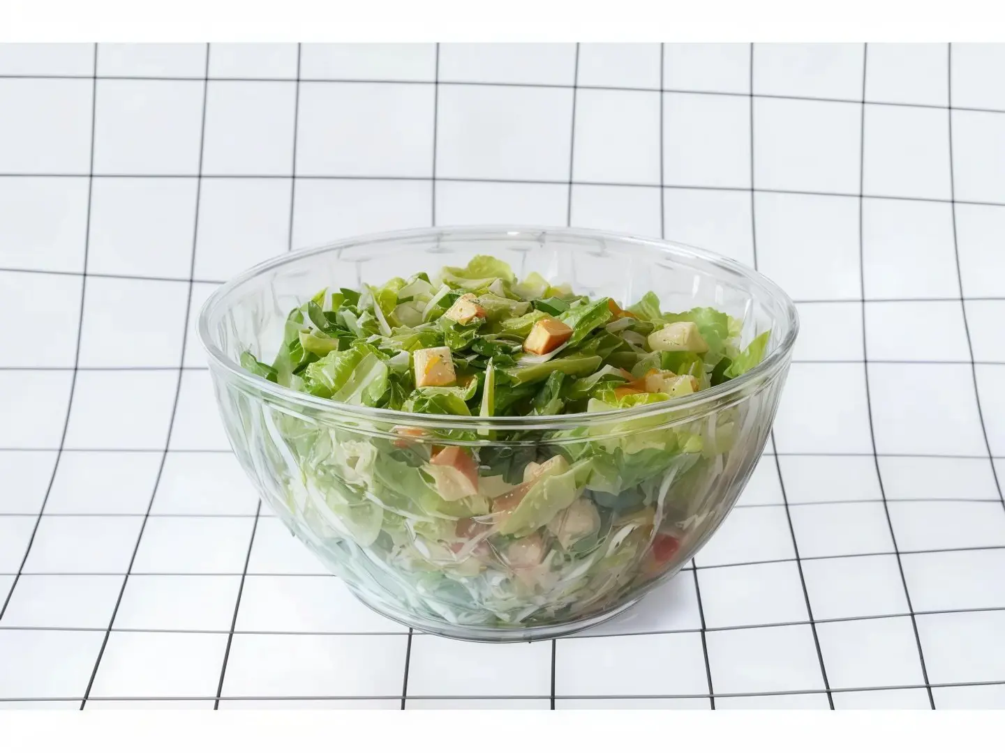 سلطة خضار مع الجبن