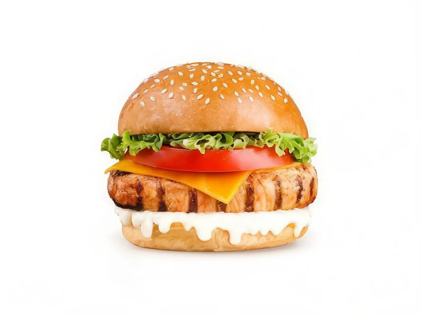 Chicken Burger And Cheese