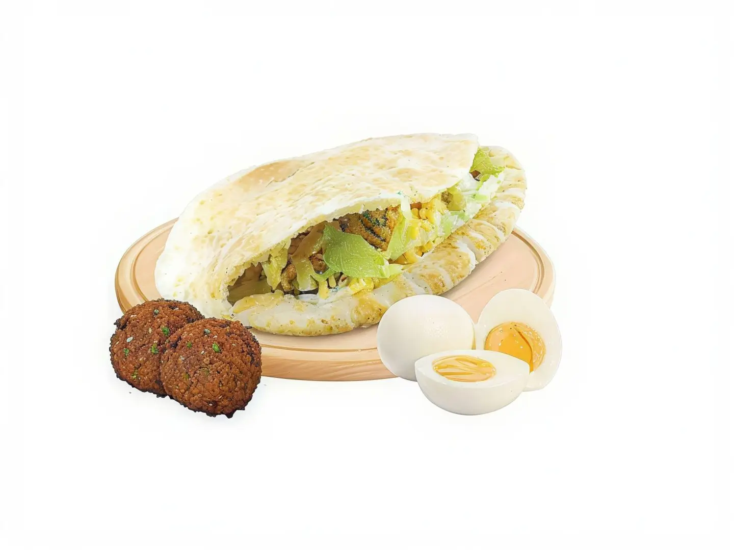 Falafel And Eggs