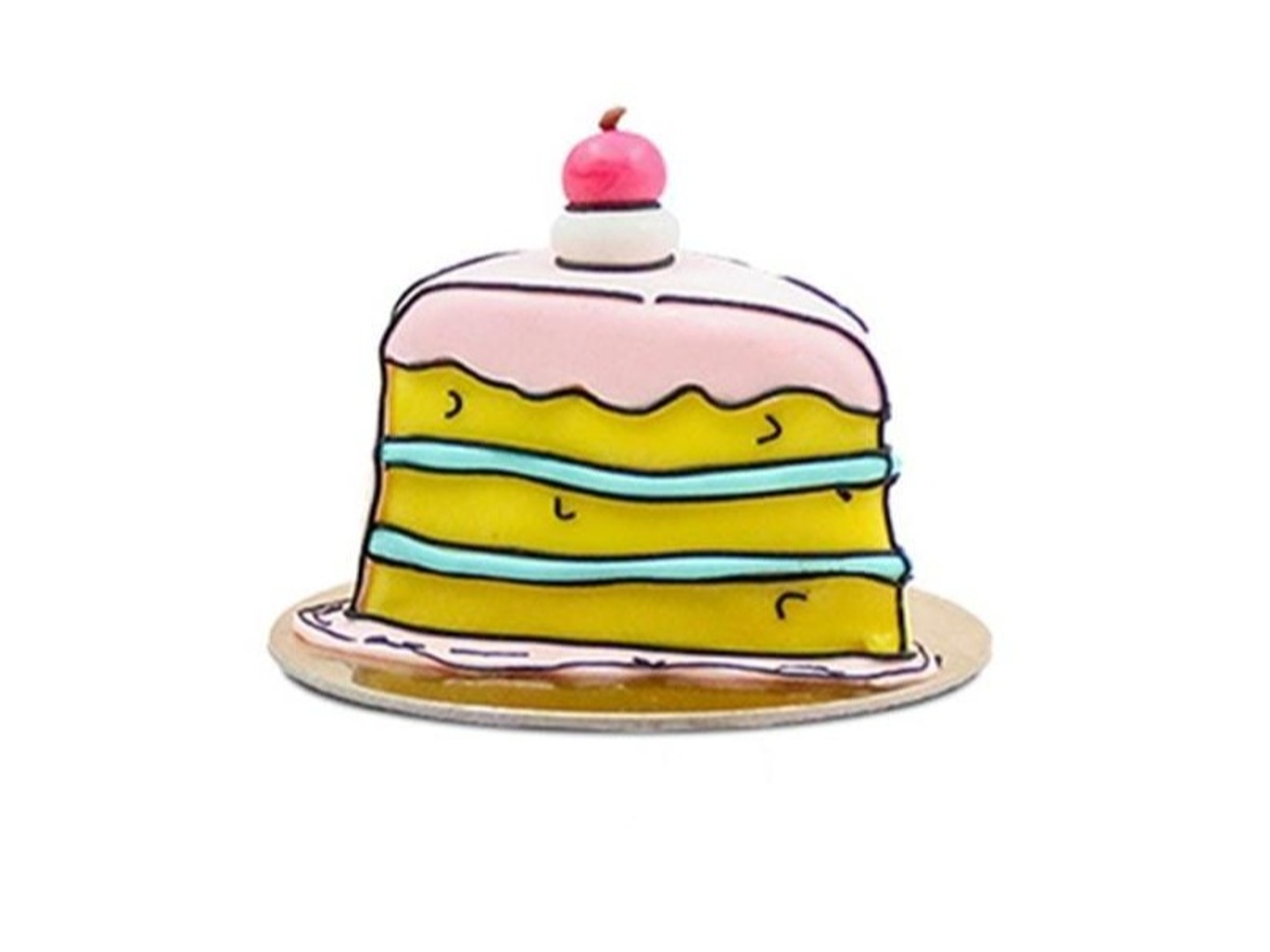 Comic Cake Red Velvet Triangle Shape